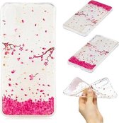 Voor Huawei Nova 5 Cartoon Patroon Goudfolie Stijl Dropping Glue TPU Zachte Beschermhoes (Sakura)
