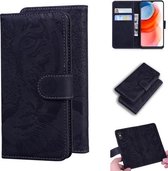 Voor Motorola Moto G Play (2021) Tiger Embossing Pattern Horizontale Flip lederen tas met houder & kaartsleuven & portemonnee (zwart)