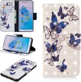 3D Gekleurde Tekening Patroon Horizontale Flip Leren Case voor Huawei Honor 7A & Y6, met Houder & Kaartsleuven & Portemonnee (Vlinders)