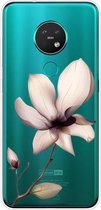 Voor Nokia 6.2 / 7.2 Gekleurd tekeningpatroon Zeer transparant TPU beschermhoes (Lotus)