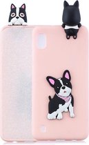 Voor Galaxy A10 3D Cartoon patroon schokbestendig TPU beschermhoes (schattige hond)