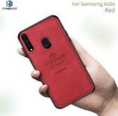 Voor Galaxy A20S PINWUYO Zun-serie PC + TPU + huid Waterdicht en anti-val All-inclusive beschermende schaal (rood)