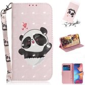 Voor Galaxy M30s 3D Gekleurde Tekening Horizontale Flip Leren Case met Houder & Kaartsleuf & Portemonnee & Lanyard (Love Bear)