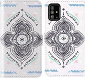 Voor Samsung Galaxy A51 3D Schilderij Gekleurd Tekening Patroon Horizontaal Flip TPU + PU Lederen Hoesje met Houder & Kaartsleuven & Portemonnee & Lanyard (Draaitol)