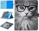 Voor iPad 4/3/2 Stiksels Horizontale Flip Leren Case met Houder & Kaartsleuven & Slaap / Wekfunctie (Modieuze Kat)