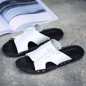 Trendy Fashion Wild lichtgewicht pantoffels voor heren (kleur: wit, maat: 40)