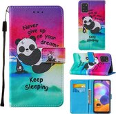 Voor Samsung Galaxy A31 Cross Textuur Schilderen Patroon Horizontale Flip Leren Case met Houder & Kaartsleuven & Portemonnee & Lanyard (Chrysanthemum)