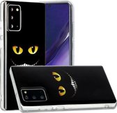 Voor Samsung Galaxy Note20 geschilderd patroon TPU beschermhoes (ogen tanden)