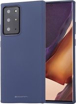 Voor Samsung Galaxy Note20 Ultra GOOSPERY ZACHT GEVOEL Vloeibaar TPU Drop-proof Soft Case (donkerblauw)