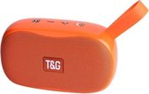 T&G TG173 TWS Subwoofer Bluetooth-luidspreker met gevlochten kabel, ondersteuning voor USB / AUX / TF-kaart / FM (oranje)