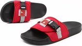 Stel mode comfortabele en zachte slippers (kleur: rood maat: 36)
