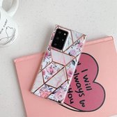 Voor Samsung Galaxy S20 Galvaniserend Stikpatroon Zachte TPU Beschermhoes (Stiksels Retro Bloemen)