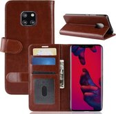 Retro Crazy Horse Texture Horizontale Flip Leren Case voor Huawei Mate 20 Pro, met houder & kaartsleuven & portemonnee (bruin)