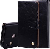 Voor Huawei P20 Lite Business Style Oil Wax Texture Horizontale Flip Leather Case met houder & kaartsleuven & portemonnee (zwart)