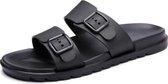 Stijlvolle lichtgewicht antislip draagbare slippers strandschoenen voor heren (kleur: zwart maat: 41)