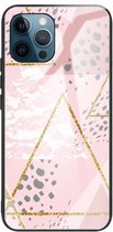 Marmer gehard glas achterkant TPU grenshoes voor iPhone 11 Pro (HCBL-21)