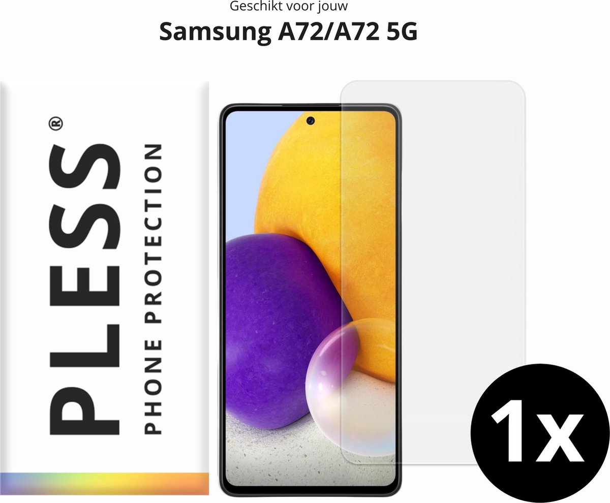 Samsung A72 5G Screenprotector Glas - 1x - Pless®