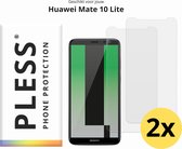 Huawei Mate 10 Lite Screenprotector Glas - 2x - Pless®