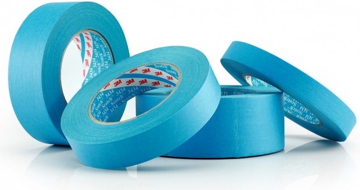 3M 3434 Scotch Afplaktape Blauw 24mm - per rol