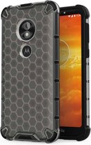 Voor Motorola Moto E5 Play Go schokbestendige honingraat pc + TPU-hoes (grijs)