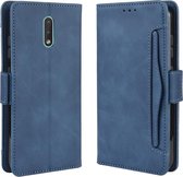 Voor Nokia 2.3 Portemonnee Style Skin Feel Calf Patroon lederen tas met afzonderlijke kaartsleuven & houder & Portemonnee & fotolijst (blauw)