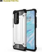 Voor Huawei P40 Pro Magic Armor TPU + PC Combinatie Case (Zilver)
