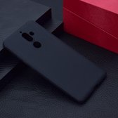 Voor Nokia 7.1 Plus Candy Color TPU Case (zwart)