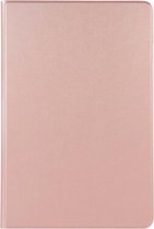 Voltage Effen Elastisch Leer + TPU PAD Beugel Beschermende Leren Case Voor Huawei MediaPad M6 10.8 (RosÃ©goud)