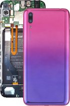 Originele batterij achterkant met cameralens en zijtoetsen voor Huawei Y7 Pro (2019) (paars)