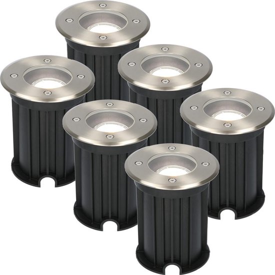 4 x DUK tuinspot voor buiten, IP65, stekker, zwart, 1 x GU10 max. 15 W