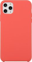 Voor iPhone 11 Pro Effen kleur Effen siliconen schokbestendig hoesje (Camellia Red)
