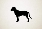 Silhouette hond - Istrian Shorthaired Hound - Istrische kortharige hond - L - 75x107cm - Zwart - wanddecoratie