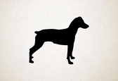 Silhouette hond - Ratonero Bodeguero Andaluz - S - 45x56cm - Zwart - wanddecoratie