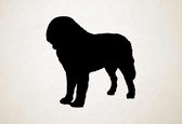 Silhouette hond - St Bernard - M - 62x60cm - Zwart - wanddecoratie