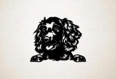 Wanddecoratie - Hond - Boykin Spaniel - S - 45x54cm - Zwart - muurdecoratie - Line Art