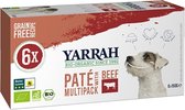 Yarrah dog alu pate multipack beef / chicken - 6x150 gr - 1 stuks