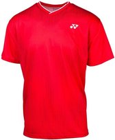 Yonex Sportshirt Crew Neck Heren Polyester Rood Maat Xs