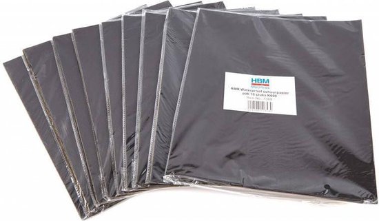 Waterproof schuurpapier pak van 10 stuks K1000 - Hbm