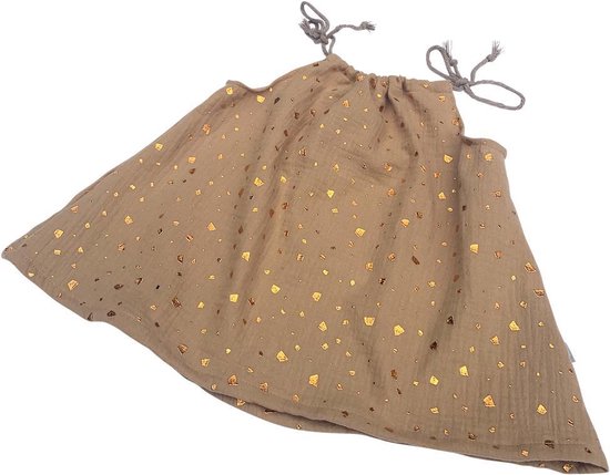 tinymoon Filles Top Metallic Flakes – modèle Tie Flare – Camel – Taille 86/92