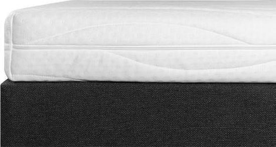 Bed4less Boxspring 140 x 210 cm - Met Matras - Tweepersoons - Zwart - Bed4less