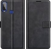 Voor Alcatel 1L 2021 Retro Kalfspatroon Gesp Horizontale Flip Leren Case met Houder & Kaartsleuven & Portemonnee (Zwart)
