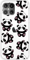 Voor iPhone 12 mini schokbestendig geverfd transparant TPU beschermhoes (Hug Bear)