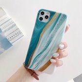 Frosted IMD-serie TPU-beschermhoes voor iPhone 12 mini (groen)