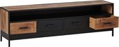 24Designs Fabrique TV-meubel - B180 X D42 X H55 Cm - Mangohout - Metaal