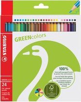 STABILO GREENcolors kleurpotloden, 18-pack kartonnen doos