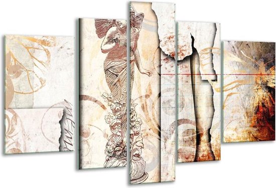 Peinture sur verre ange | Blanc crème | 170x100cm 5 Liège | Tirage photo sur verre |  F005726