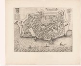 Historische Kaart Harderwijk - Oude Stadsplattegrond - Antieke Kaart 50x70