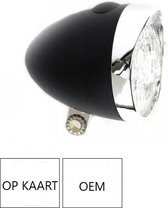 Forlygte Sort 3-Led med Batterier