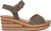 Gabor 651 Sandalen - Met Sleehak - Dames - Groen - Maat 38,5