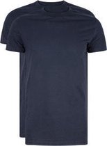 RJ Bodywear Everyday - Amsterdam - 2-pack - T-shirt O-hals breed - donkerblauw -  Maat L